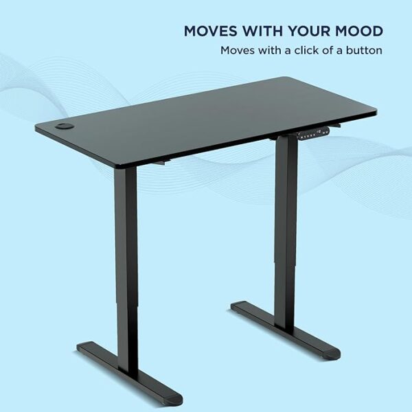 1200mm Electric Height Adjustable Desk with motorized height adjustment, spacious tabletop, and modern design.