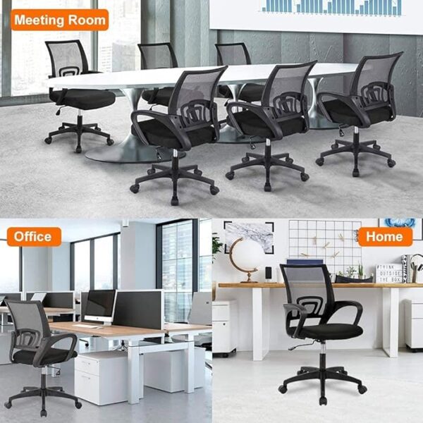 Upgrade your seating experience with the Clerical Mesh Office/Home Study Chair, and enjoy the perfect combination of support, comfort, and contemporary style.