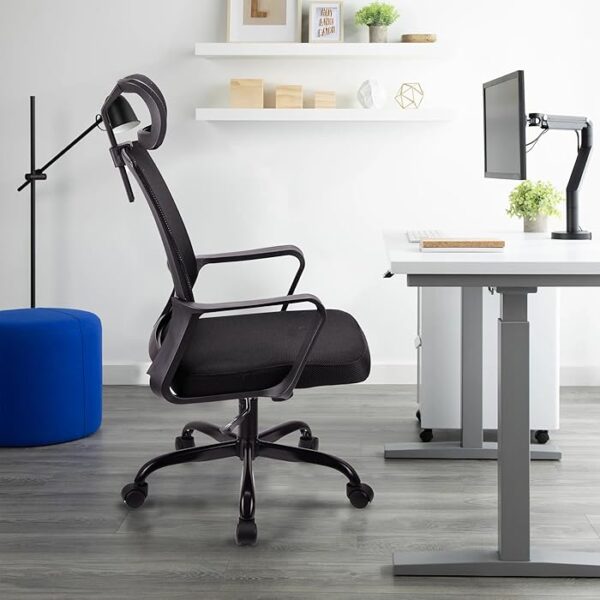 Ergonomic High Back Mesh Office Chair with adjustable features, breathable mesh backrest, and padded seat for superior comfort and support.