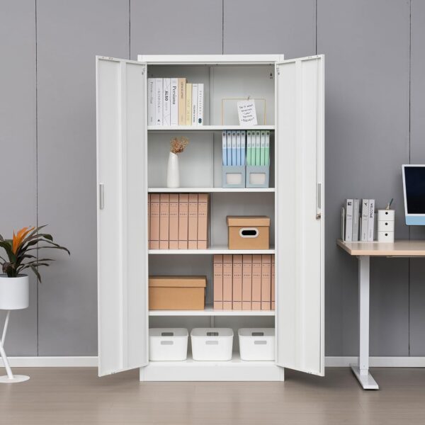 Upgrade your office organization with the Modern 2-Door Steel Filing Cabinet, combining style, security, and practicality for a clutter-free environment.