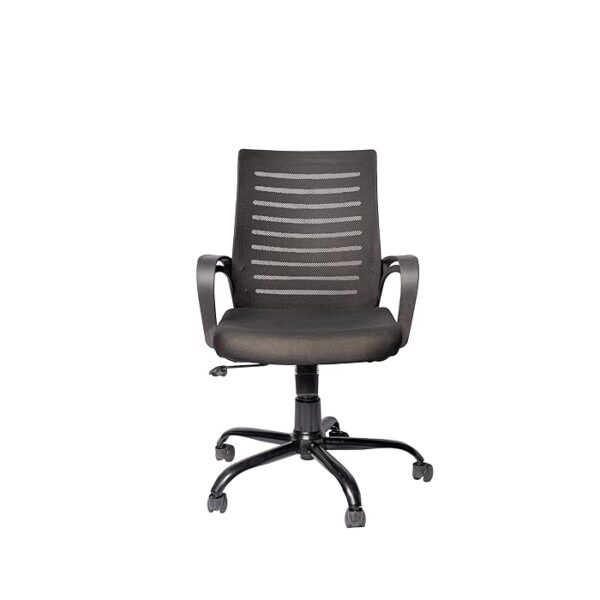 A Mesh Mid Back Ergonomic Home Office Chair featuring adjustable height, armrests, and a breathable mesh back for comfort and support.