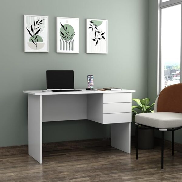 A 1200mm Wooden Office Desk with 3 drawers, combining modern design and functionality for efficient workspace organization.