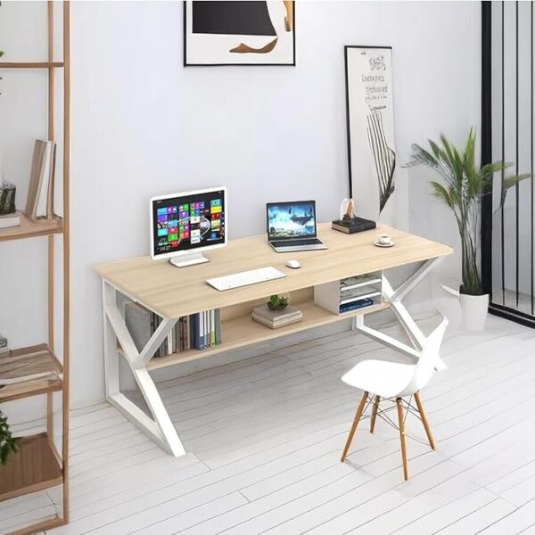 1200mm Ergonomic Study Computer Office Desk with spacious work surface and modern design, ideal for home offices and study areas.