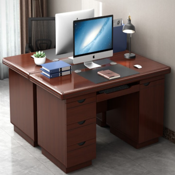 1400mm Executive Boss Writing Office Table with spacious work surface and storage drawers.