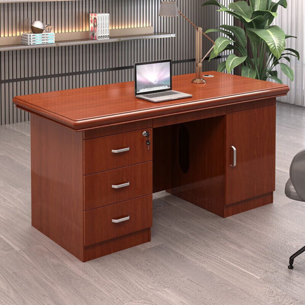 Executive Manager's 1400mm Office Desk with storage drawers and modern design for professional use.