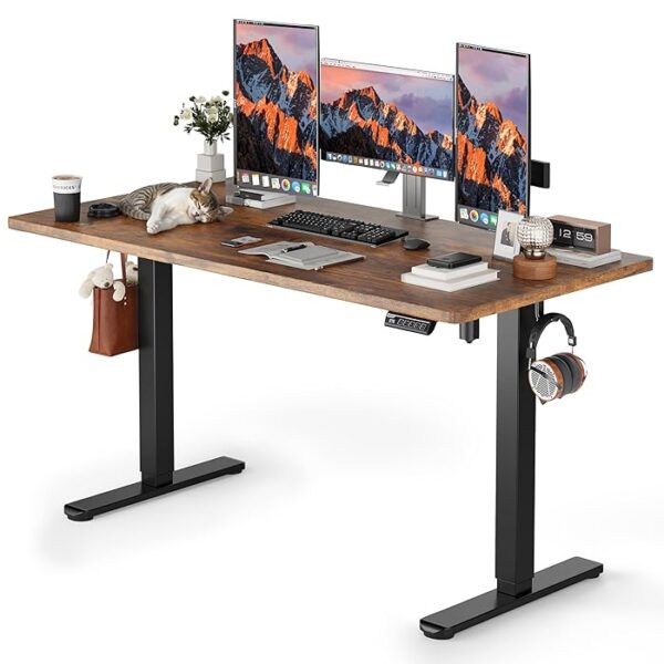 1400mm Home Office Electric Standing Desk with adjustable height for ergonomic comfort and productivity.