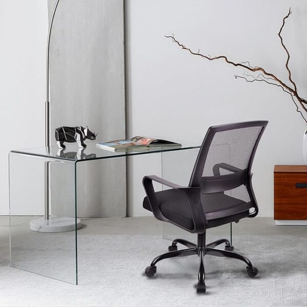 Captain Mesh Office Desk Chair with adjustable height, ergonomic design, and breathable mesh backrest for all-day comfort.