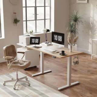 1.4 Meters Electric Sit-Stand Desk with adjustable height for home or office use, ergonomic design.