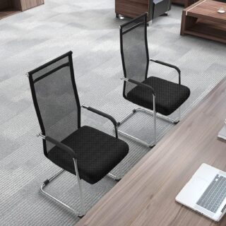 Whether you’re furnishing a waiting area, conference room, or meeting space, the Cantilever Mesh Office Visitor Seat offers both functionality and style.