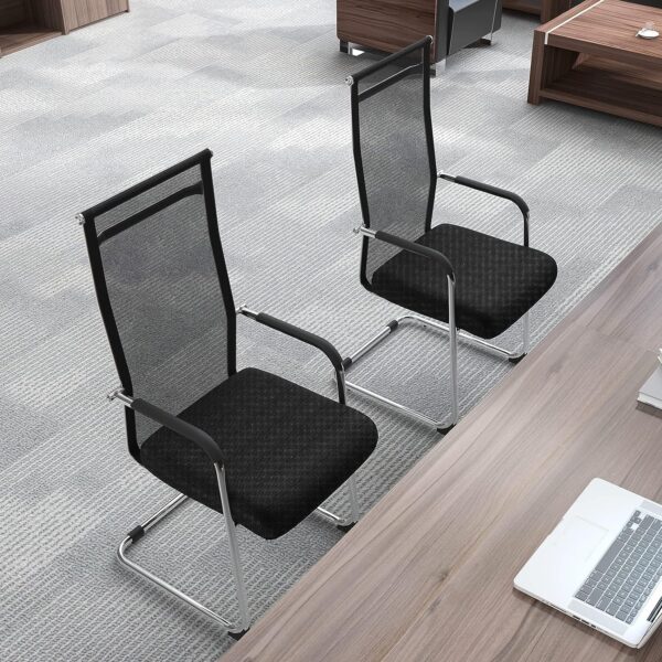 Whether you’re furnishing a waiting area, conference room, or meeting space, the Cantilever Mesh Office Visitor Seat offers both functionality and style.