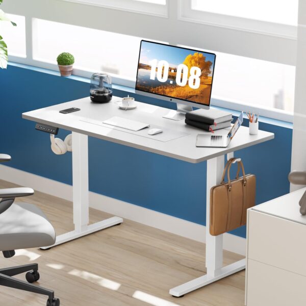 A1.2 Meters Height Adjustable Electric Desk with electric lifting system and sleek, modern design for a flexible, ergonomic workspace.