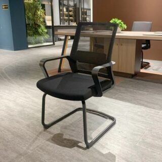 Cantilever Executive Visitor Office Chair with padded seat and backrest, ergonomic design, and sleek cantilever base.