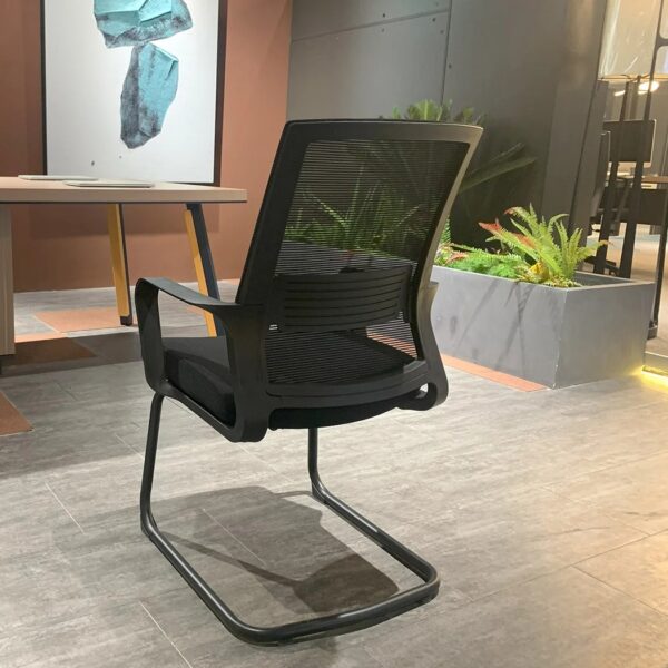 Cantilever Executive Visitor Office Chair with padded seat and backrest, ergonomic design, and sleek cantilever base.