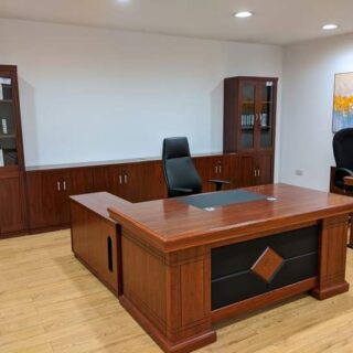 1800mm Executive Director’s Office Table with elegant wood finish and built-in storage for a sophisticated, professional workspace.