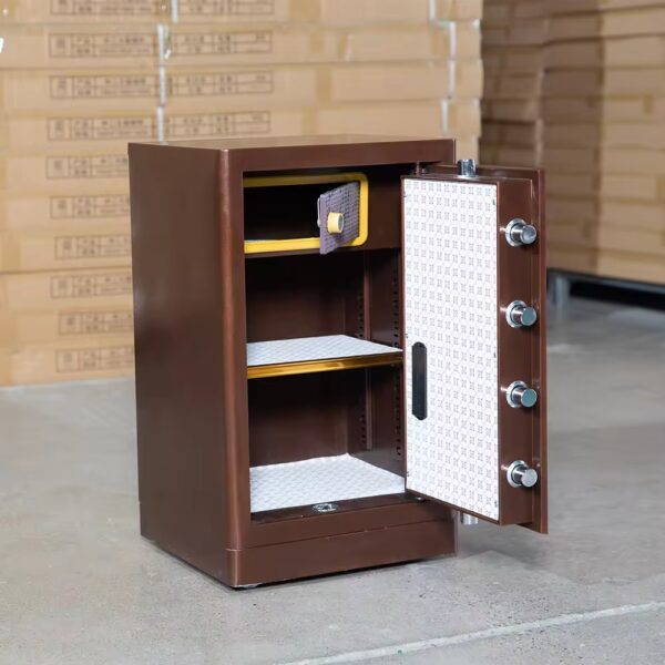 60kgs Modern Metallic Fireproof Safe Box with digital keypad and secure storage.