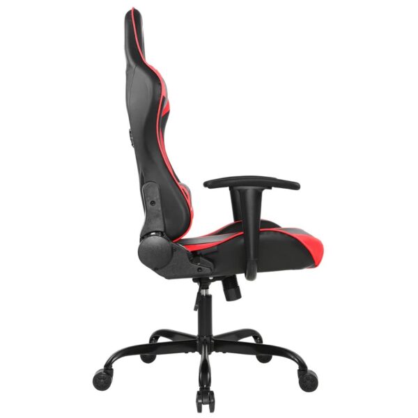 Ergonomic Leather Racing Style Gamer Chair with adjustable features, padded seat, and lumbar support for comfort during gaming and work.