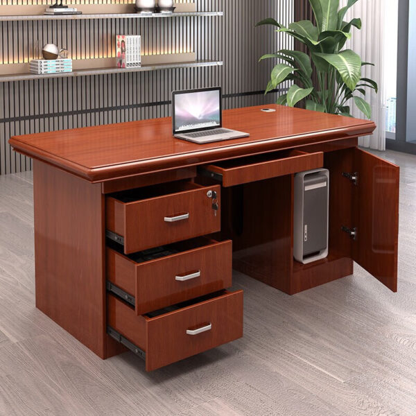 Executive Manager's 1400mm Office Desk with storage drawers and modern design for professional use.