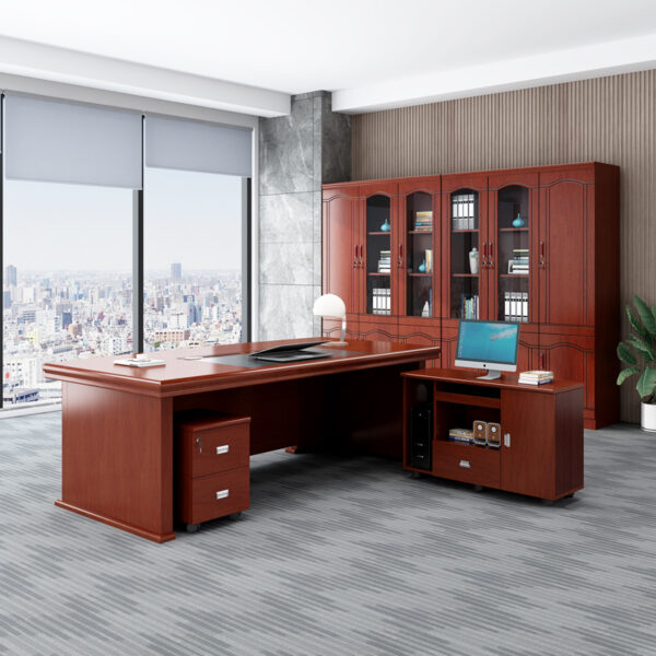 1.8 Meters Executive Boss Modern Office Table with spacious work surface and built-in storage.