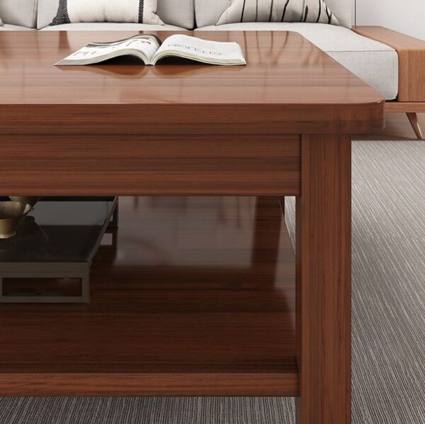 Modern Executive Office Coffee Table with a minimalist design, featuring a glass top and metal legs, set in a corporate office environment.