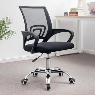 Upgrade your seating experience with the Clerical Mesh Office/Home Study Chair, and enjoy the perfect combination of support, comfort, and contemporary style.