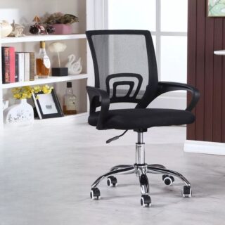 Ergonomic Swivel Home Office Computer Chair with adjustable height, tilt, armrests, and comfortable upholstery for long hours of work.