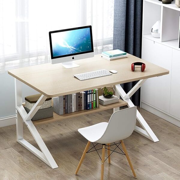 1200mm Ergonomic Study Computer Office Desk with spacious work surface and modern design, ideal for home offices and study areas.