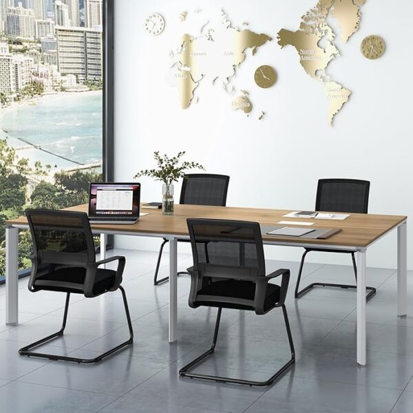 Executive Mesh Mid-Back Reception Office Chair with breathable mesh backrest, adjustable height, and padded seat.