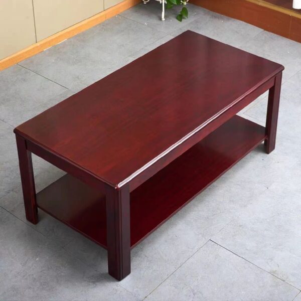 Simple Executive Wooden Tea Table with sleek design, durable wood, and modern minimalistic appeal.