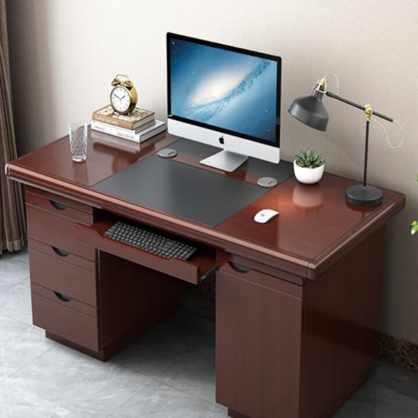 1400mm Executive Boss Writing Office Table with spacious work surface and storage drawers.