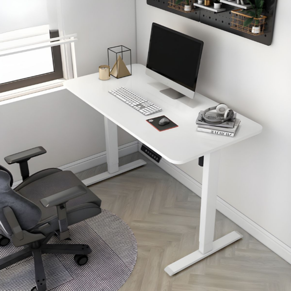 1600mm Height Adjustable Electric Desk with electric lift system, modern design, and ample workspace for a flexible, ergonomic office.