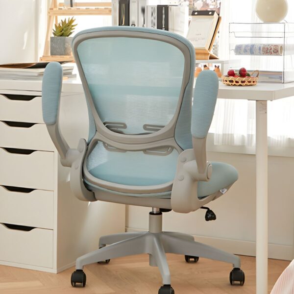 Ergonomic Mesh Office Chair with adjustable arms, breathable mesh backrest, and padded seat for comfort and support.