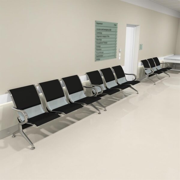 Upgrade your seating arrangements with this practical and stylish waiting bench, providing both comfort and functionality for travelers and guests alike.