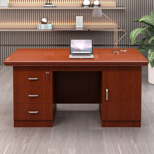 Executive Manager's 1400mm Office Desk with storage drawers and modern design for professional use.