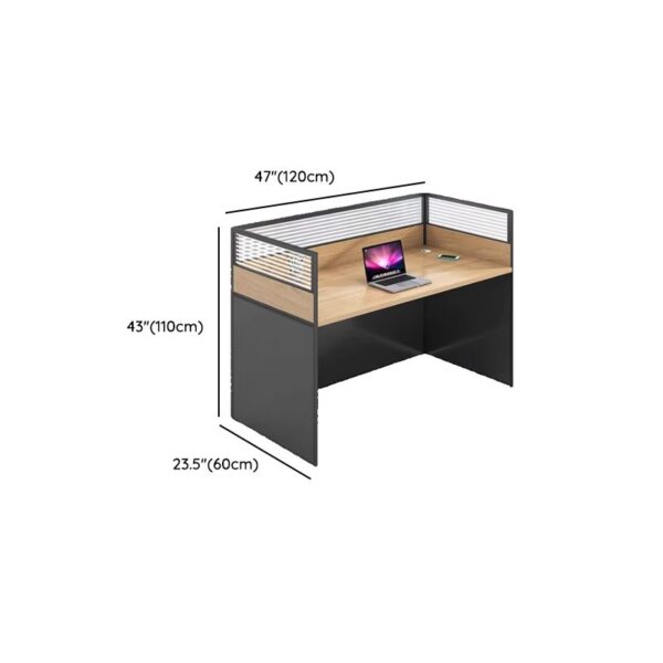 One Seater Modular Office Study Workstation with spacious desk surface and built-in cable management, ideal for modern workspaces.