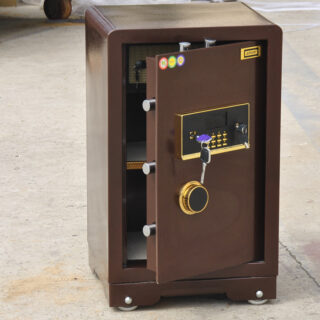 60kgs Modern Metallic Fireproof Safe Box with digital keypad and secure storage.