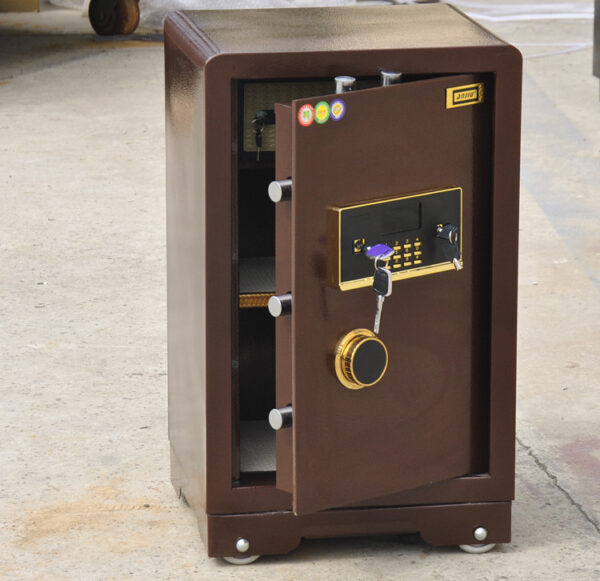 60kgs Modern Metallic Fireproof Safe Box with digital keypad and secure storage.