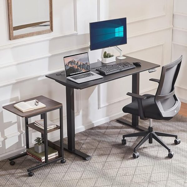 1400mm Height Adjustable Computer Table with motorized height control, sleek design, and ample workspace.