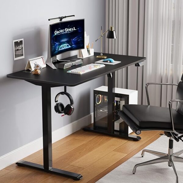 1200mm Adjustable Electric Standing Desk with electric lift mechanism and spacious work surface.