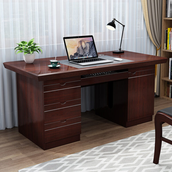 1400mm Executive Home/Office Study Desk with ample workspace and built-in cable management.