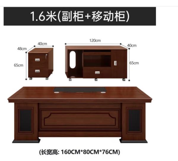 1.8M Executive Boss Office Table with a sleek design and spacious work surface, ideal for executive offices.