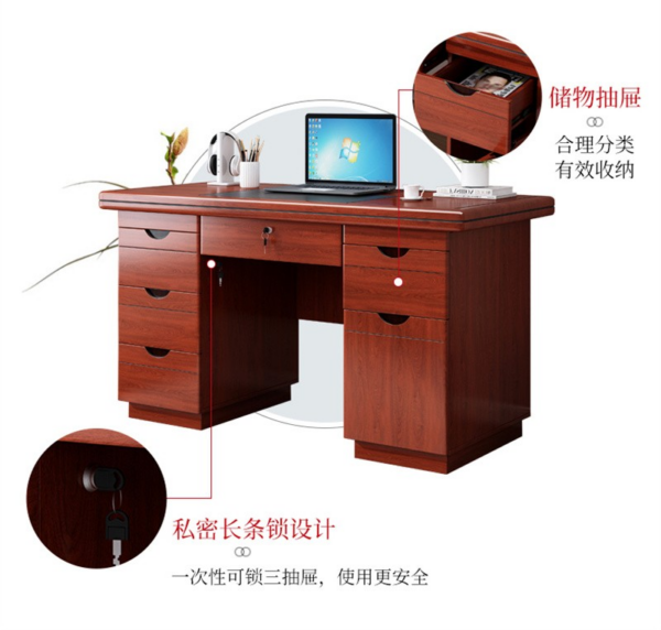 1.4 Meters Executive Senate Study Table with spacious surface and sleek modern design.