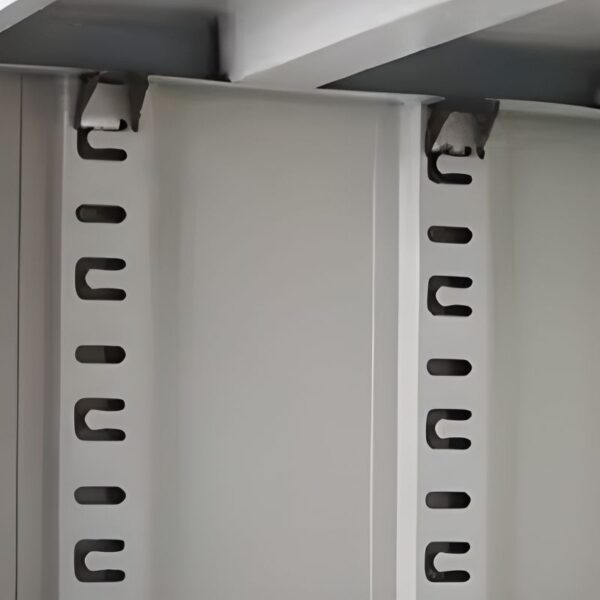 Casual Steel Storage Cabinet with built-in safe for secure storage and organization, perfect for home or office.