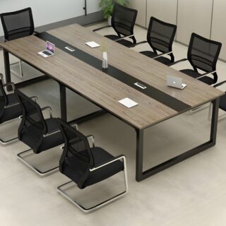 2.4 Meters Modern Boardroom Table with sleek design, spacious surface, and durable build, perfect for office meetings and team discussions.