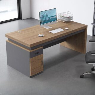 1.4 Meter Quality Wooden Executive Table with a polished finish, providing ample workspace and storage.