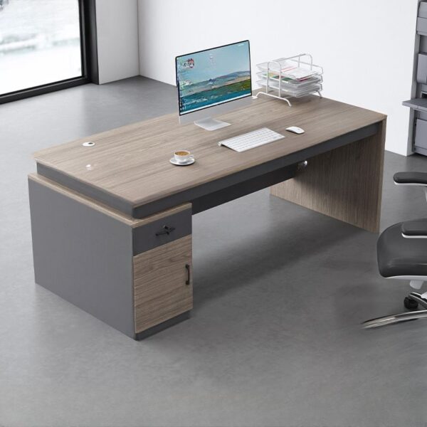 1.4 Meter Quality Wooden Executive Table with a polished finish, providing ample workspace and storage.