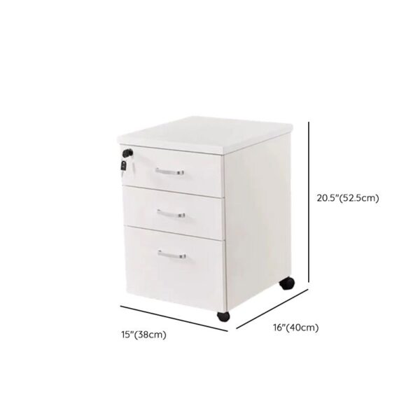 3-Drawer Lockable Mobile Pedestal with smooth-gliding drawers and a lockable design for secure office storage.