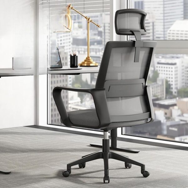 Ergonomic Mid Back Mesh Studio Chair with adjustable height, breathable mesh backrest, and swivel functionality for added comfort and mobility.