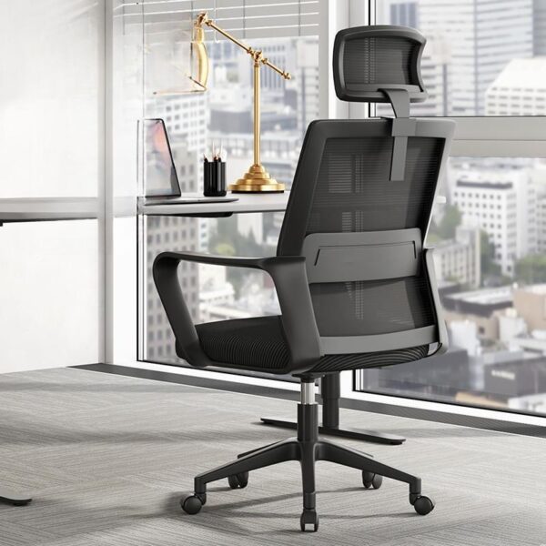 Ergonomic Mid Back Mesh Studio Chair with adjustable height, breathable mesh backrest, and swivel functionality for added comfort and mobility.