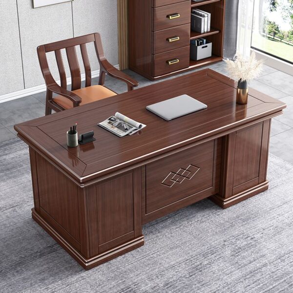 1400mm Classy Executive Manager's Office Table featuring a sleek design, spacious surface, and functional storage compartments for an elegant and organized workspace.