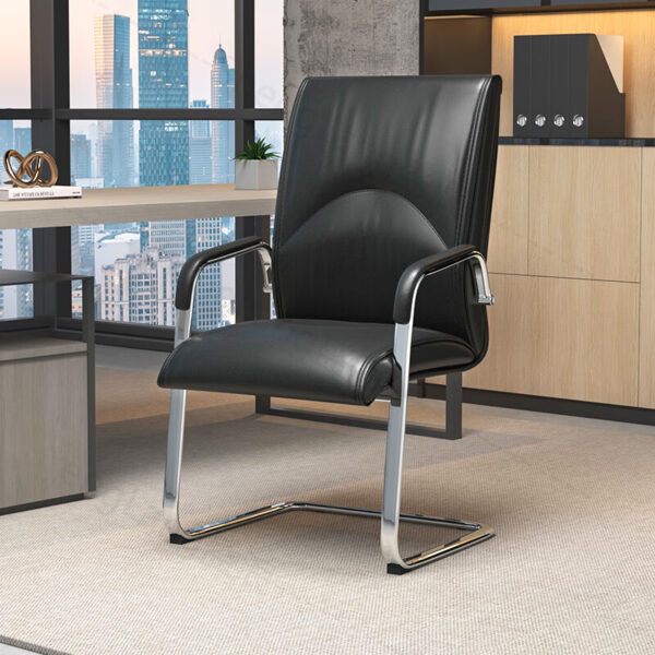 Office High Back Executive Leather Seat with premium leather upholstery, ergonomic design, and adjustable height and tilt functions.